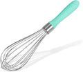 Doosu 18/8 Stainless Steel Balloon Whisk for Cooking (8 Wires, Aqua Sky)
