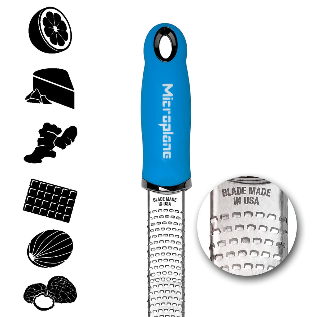 Microplane Premium Classic Zester Cheese Grater - Neon Blue