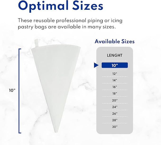New Star Foodservice 20 Inch Bakery-Grade Plastic Pastry Bag, Reusable Cake Decorating and Piping Bag
