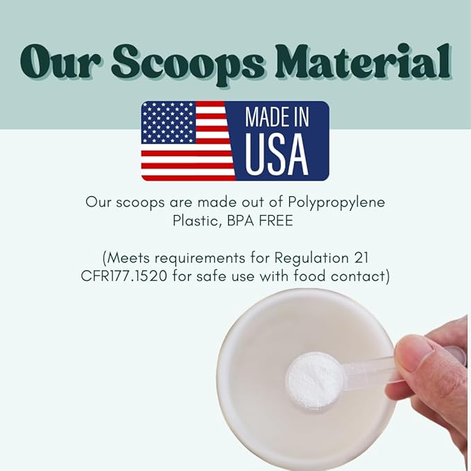 Supplement and Supply 106 mL (106 CC | 3.58 Oz.) Long Handle Plastic Measuring Scoop for Coffee, Protein Powder, Pet Food, Spices, Grains, Dry Goods – Food-Grade BPA-Free (Pack of 1)