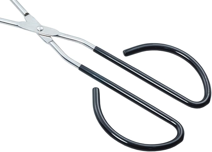 HINMAY Extra Long Scissor Tongs 16-Inch Stainless Steel Barbecue Grilling Tongs