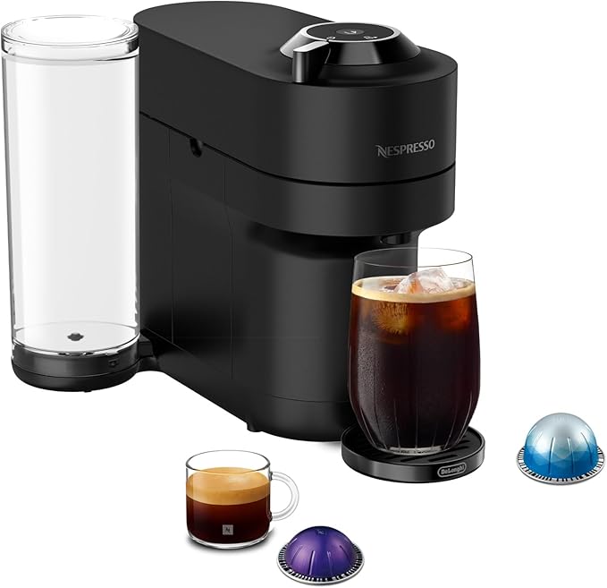 Nespresso Vertuo Pop+ Deluxe Coffee & Espresso Maker by De'Longhi, Black