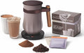 Hotel Chocolat Hot Chocolate Maker – Velvetiser Hot & Cold Drinking Chocolate Machine, Includes Mug, Glass & Sachets, Pebble Edition, Luxury Gift