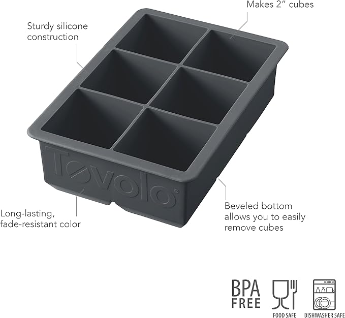 Tovolo, Ice Cube Tray King Charcoal