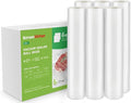 Bonsenkitchen 6 Rolls 11" x 16' Vacuum Sealer Bags for Food with Color Box