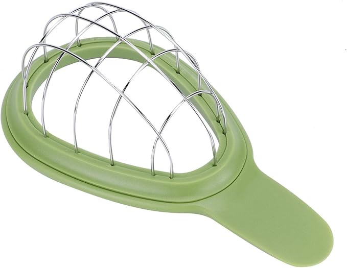 Avocado Cuber Tool, Stainless Steel Avocado Slicer Cutter Salad Tools Kitchen Gadget with Ergonomic Handle for Salads, Guacamole or Smoothie, 6.3x3.2in