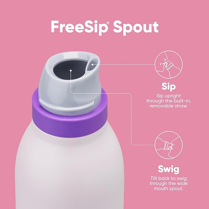 Owala FreeSip Twist Stainless Steel Water Bottle 24 oz Dreamy Field