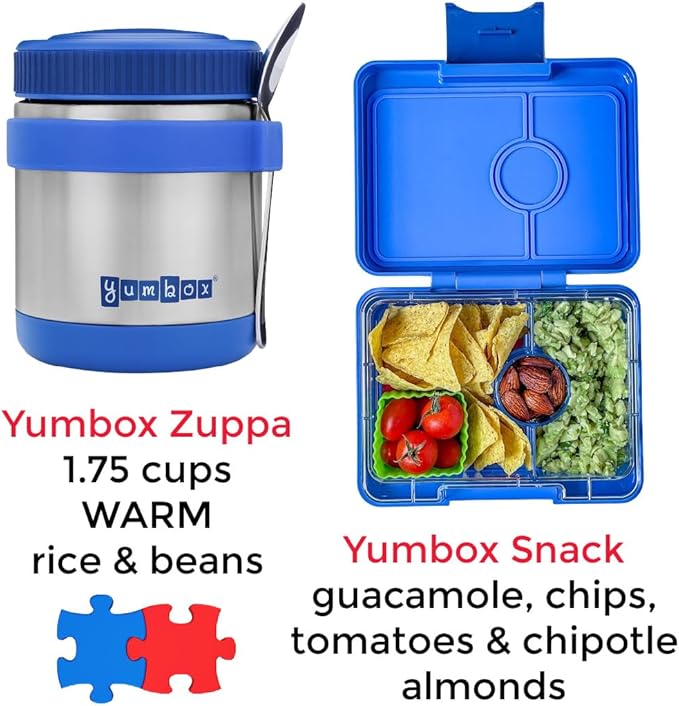 Yumbox Zuppa 14oz Thermal Food Jar, Triple Insulated, Neptune Blue