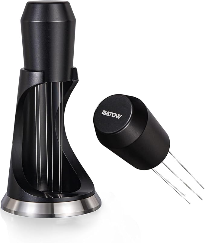 MATOW 6 Prong WDT Espresso Tool with Weighted Stand