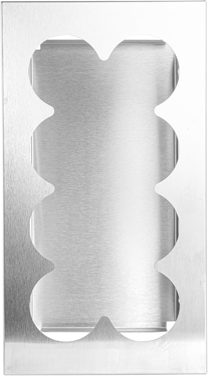 Restaurantware Squeeze Bottle Holder 1 Count Fits 1/3 Size Pan 12.79 x 7.09 x 6.26 Inch Stainless Steel Condiment Bottle Organizer - Durable Kitchen Prep Bottle Rack - Silver