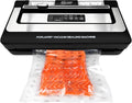 FORJARS Food Vacuum Sealer Machine with 20 Bags, High-Speed, Multi-Functional, Automatic Sealing for Dry and Wet Storage, Freshness Saving for Your Food, Perfect for Sous Vide Cooking and Kitchen Use