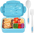 LOVINA Bento Lunch Box for Adults Kids - 1100ML/Built-in Utensil, BPA-Free