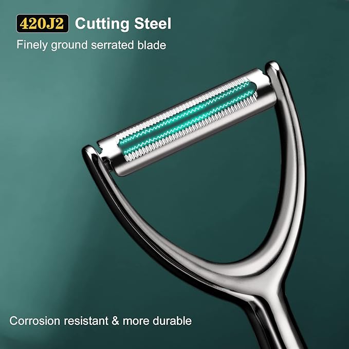 SUCCFLY Vegetable Peeler Stainless Steel, Premium Potato Peeler for Kitchen