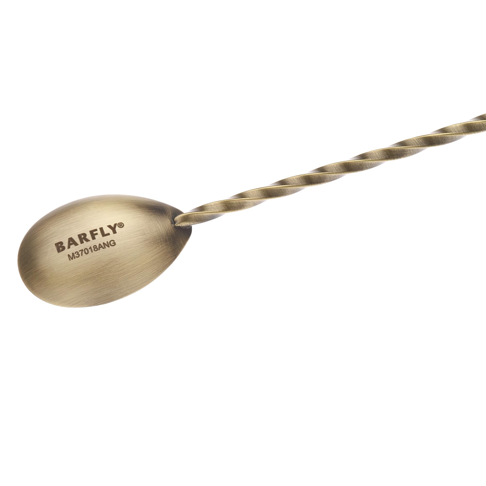 Barfly Bar Spoon with Muddler, 11 13/16" (30 cm), Antique Gold
