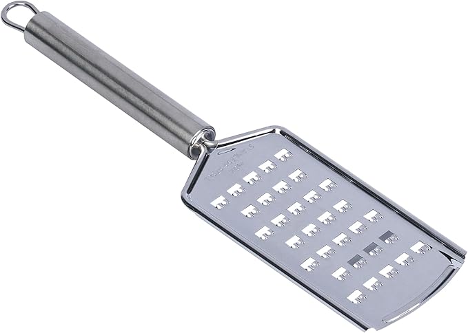 Restaurantware Stainless Steel Coarse Cheese Grater - 6 Pack - German Standard Lemon Zester with Ergonomic Handle, Sharp Blades, Dishwasher Safe - Handheld Kitchen Grater for Parmesan, Garlic, Ginger