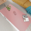 Zinkooat Desk Pad Mat - 24x60 Inch Waterproof Easy to Clean Can Conceal Flaws Protector The Table Top from Scratches Used for Coffee Table Office Table Dresser(Pink+Silvery 24x60)