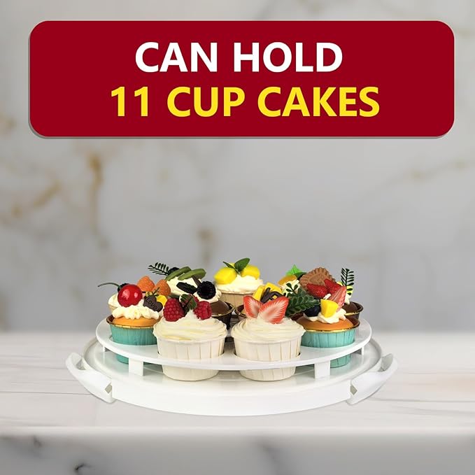Tmrioplep 2 Pack Pie Carrier with Lids and Handles, Loadable Cupcake or Pizza Storage Containers, Includes Insulated Bags and Insulated Non-Slip Pads, Perfect for Transportation (Red)