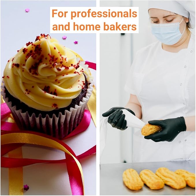 Kitchsphere XXXL 26 Inch Piping Bags 100pk, Anti-Burst Knot-to-Seal Pastry