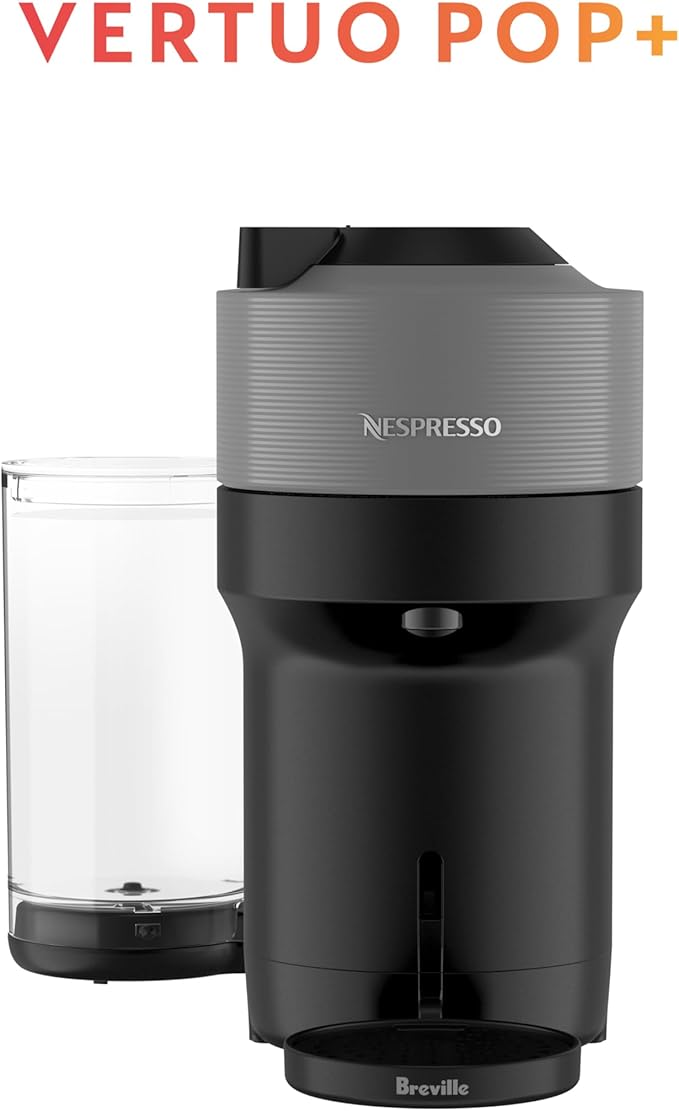 Nespresso Original Vertuo Pop+ Coffee & Espresso Maker by Breville, Grey