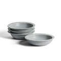 Stone Lain Oasis Stoneware Bowl Dish Set, 4-Piece Pasta Bowls - Ceramic Serving Dishes for Ramen, Fruit, Cereal, Dinner - Microwave & Dishwasher Safe, Grey Blue
