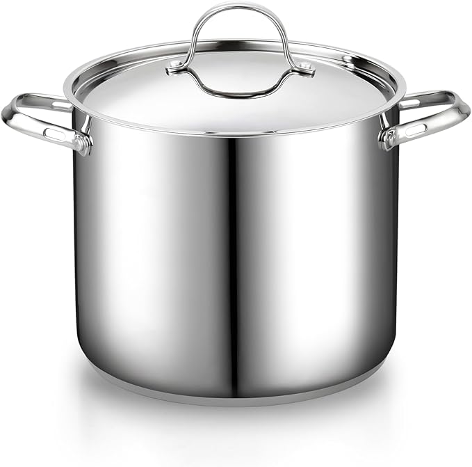 Cooks Standard Large Stainless Steel Cooking Pot - Heavy Duty Handles