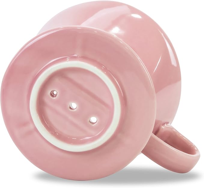 LHUKSGF Pour Over Ceramic, Coffee Dripper Ceramic Coffee Maker,Pink