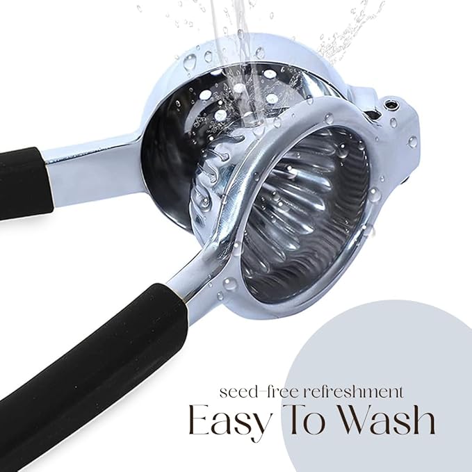 Bellemain Metal Lemon Squeezer, Stainless Steel Citrus Juicer, black
