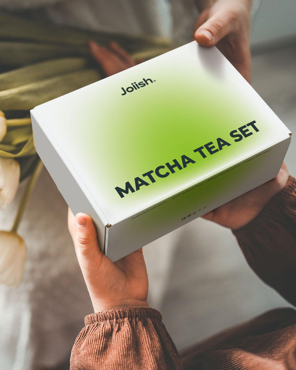 Joiish Matcha Whisk Set, 5-PC Matcha Kit Gift, Light Green