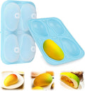Palksky Mango Silicone Molds, 2Pack 8 Cavity 3D Fruit Pastry Molds for Chocolate, Candy, Ice Cream, Pudding, Jelly, Bakeware, Mousse Cakes Baking Supplies