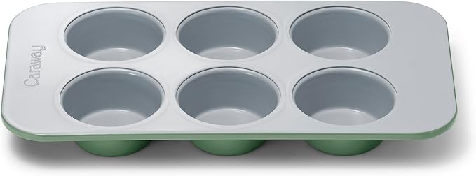 Caraway Non-Stick Ceramic-Coated 6-Cup Muffin Pan
