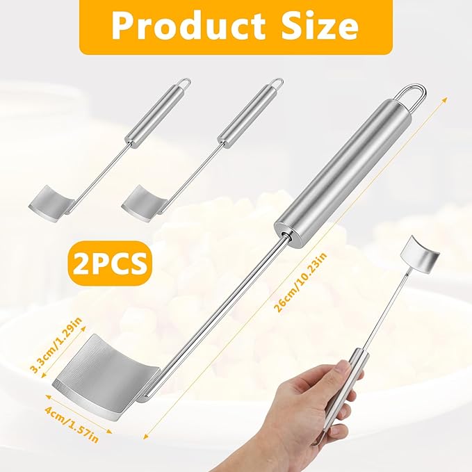 Aphohome 2 Pack Corn Peeler Stainless Steel Corn Cob Stripper Tool - Corn Kernel Remover & Thresher for Corn on the Cob, Kitchen Corn Shucker with Ergonomic Handle for Fresh Corn