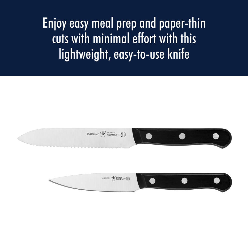 HENCKELS Solution Razor-Sharp 2-Piece Utility Knife Set, German Engineered Knife Informed by over 100 Years of Mastery