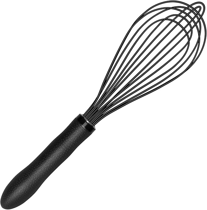 TEEVEA Silicone Whisk 11 Inch, Nonstick Heat Resistant for Cooking Baking