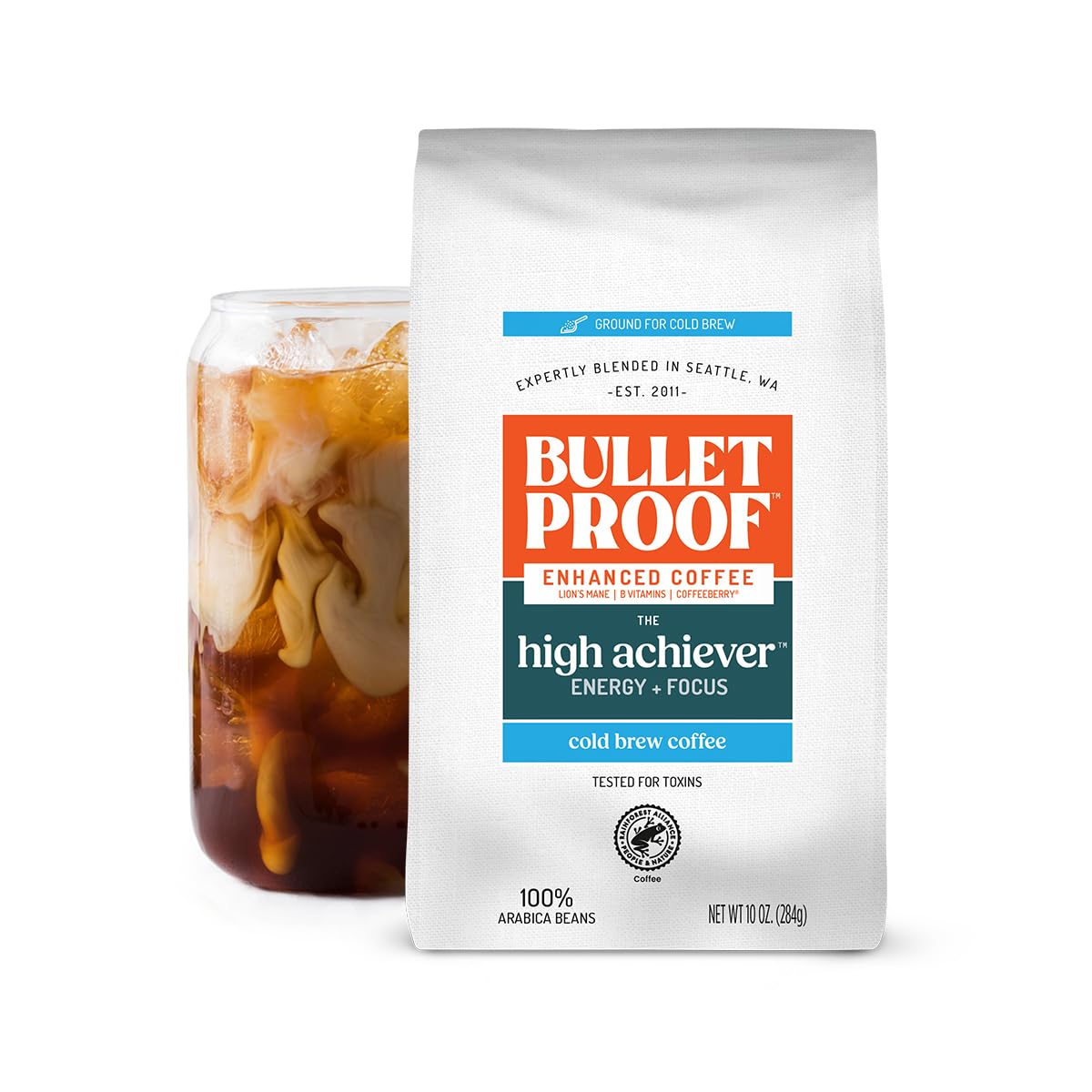Bulletproof Enlightener Medium-Dark Roast Ground Coffee, 10 oz