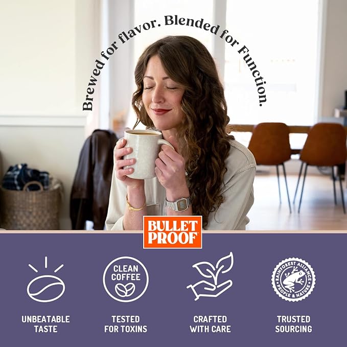 Bulletproof Enlightener Medium-Dark Roast Ground Coffee, 10 oz