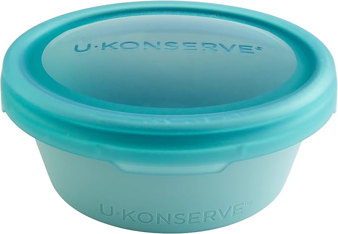U-Konserve Platinum Silicone Food Container Bento Box 20 oz Seafoam