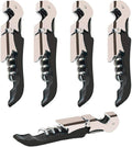 Kit-Home Professional Waiter Corkscrew Wine Openers Set (4 PCS),Upgraded with Heavy Duty Stainless Steel Hinges Wine Key for Restaurant Waiters, Sommelier, Bartenders