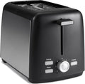 Amazon Basics 2 Slice Toaster, Extra Wide Slots for Bagels and Specialty Breads, 7 Browning Levels, Removable Crumb Tray, Defrost/Cancel/Bagel Buttons, 800W, Black & Silver