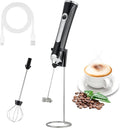 Freebala Handheld Electric Milk Frother with 2 Heads, Coffee Whisk Foam Mixer with USB Rechargeable 3 Speeds, Foam Maker Blender for Latte, Cappuccino, Hot Chocolate, Egg (Type 3)