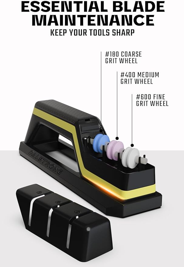 Dalstrong Hornet Kitchen Knife Sharpener — 3-Stage Ceramic Wheels (180/400/600 Grit), Water-Refillable, Adjustable Angle — For Chef Knives, Serrated Blades & Pocket Knives