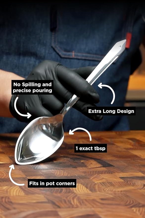 Dalstrong Chef's Tasting & Plating Spoon — 9" 304 Stainless Steel, 1 Tbsp Measure — For Sauce Tasting, Fine Plating, Basting & Pro Kitchen Use — Corrosion Resistant, Mirror Polish, customer support