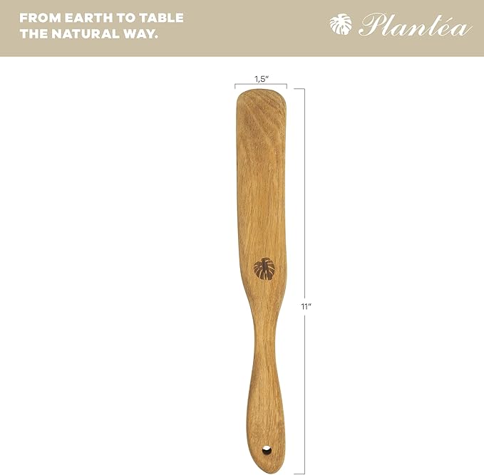 Skinny Spurtle for Sourdough Starter, Reaching Bottom of Jar Wooden Spurtle for Mixing, Acacia Wood Dough Whisk, Sourdough Bread Baking Supplies