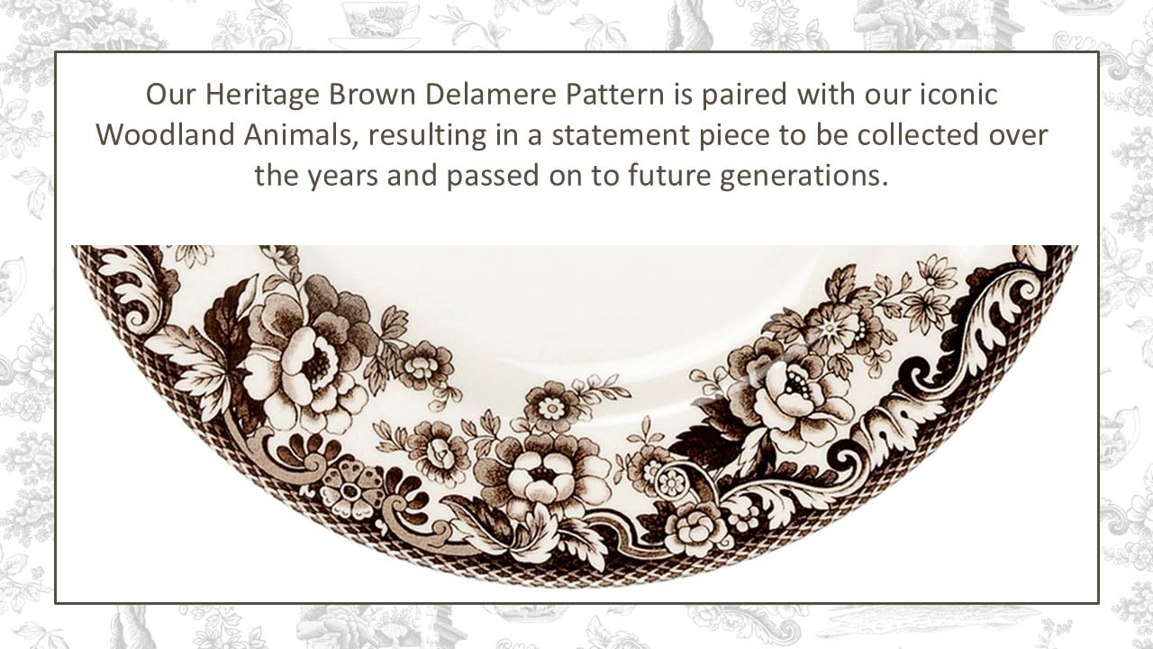 Spode – Woodland – Dinner Plate – Mallard - Brown/White