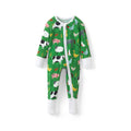 Little Sleepies Baby Pajamas, Green Farm Animals, 6-12M