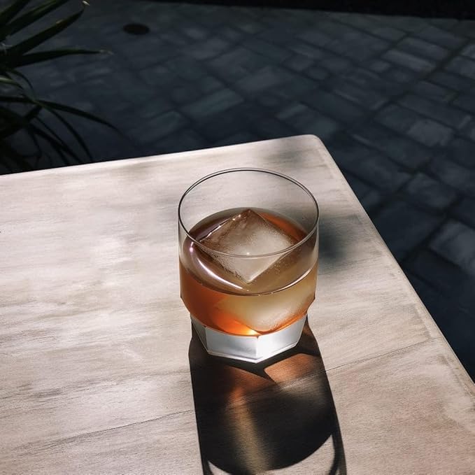 Ball Ice Cube Tray and Big Cube Molds for Whiskey, Slow Melting Set