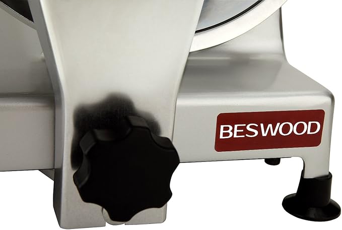 BESWOOD 10" Electric Deli Meat Slicer, Cheese Food Slicer with Premium Chromium-plated Steel Blade, for Commercial and for Home Use 240W, BESWOOD250