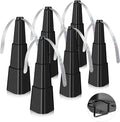 AMIAEDU Fly Fans for Tables, Fly Repellent Fan for Indoor/Outdoor, Food Fans to Keep Flies Away for Party, BBQ, Home, Picnics, Travel, Portable and Easy Use 6 Pack (Black)