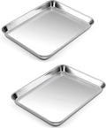 P&P CHEF Baking Sheet Pan, Stainless Steel Cookie Sheet, 10.5 Inch & 2 Pcs