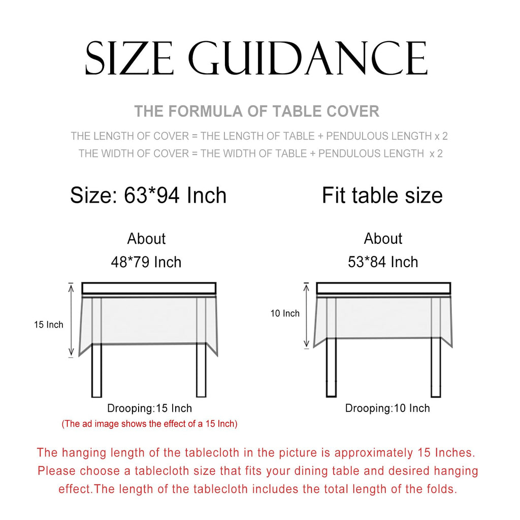 patdrea Elegant French Linen Tablecloth,Rectangular,94"x63"-Lucerne A