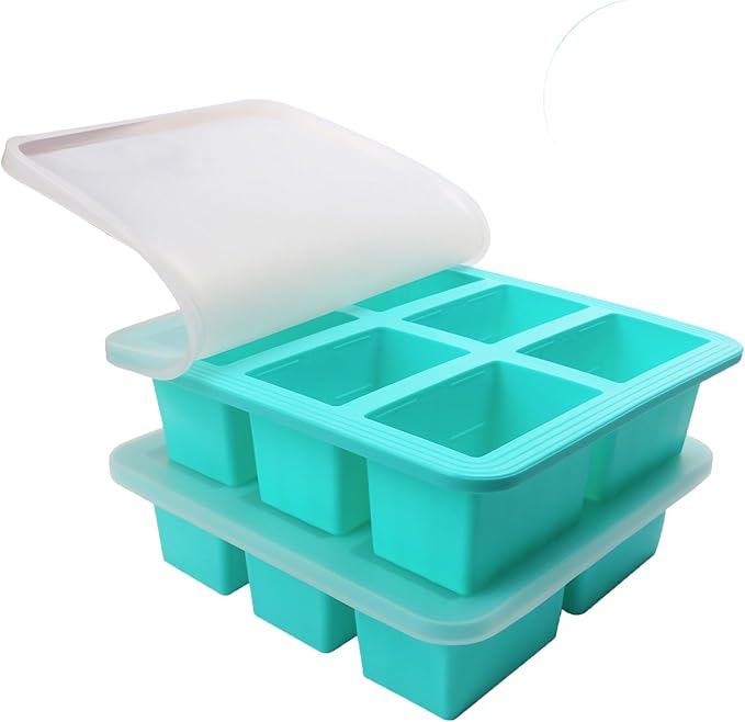 1 Cup Silicone Freezer Trays with Lid